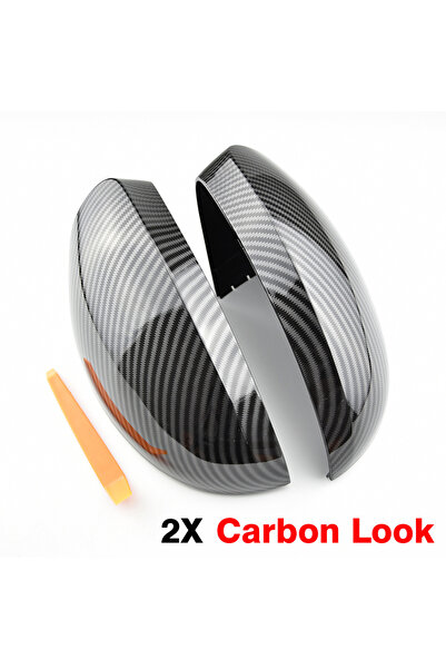 Choice Carbon black Auto Side Rearview Mirror Cover Wing Mirror Shell Cap Hou...