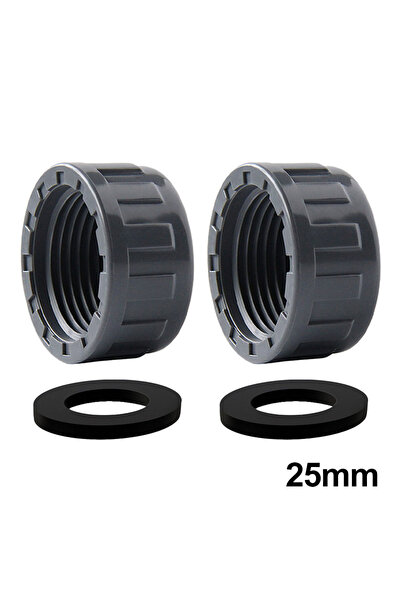 choice2 قطعتان من موصلات طرفية ملولبة أنثوية من مادة PVC بقطر 25 مم، موصل خرط...