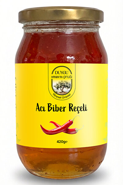 DUYGU HANIM'IN ÇİFTLİĞİ Acı Biber Reçeli 420 Gr (Kahvaltılık)