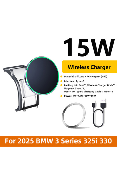 Choice Magnetic Chargre Car Phone Holder For 2025 2026 BMW 3 4 Series 330i 32...