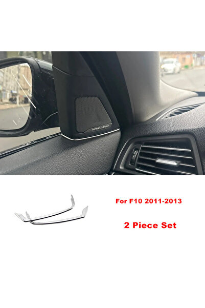 Choice F10 2011-2013 Chrome Car Front Door A Pillar Tweeter Speaker Gap Prote...