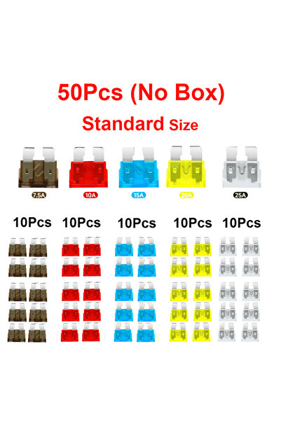 Choice1 50Pcs Standard 300/180/50Pcs Car Blade Fuse Assortment Kit Auto Truck...