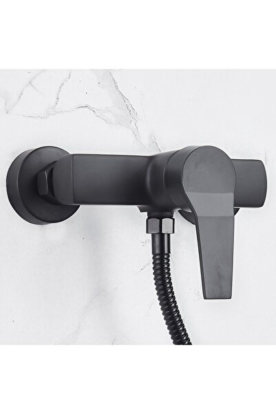 Choice Style A Grifos de ducha de pared negros, grifo de baño de un solo mang...