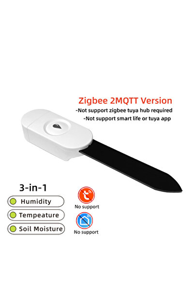 choice2 Zigbee 2MQTT 3IN1 Zigbee Temperature Humidity Soil Moisture Sensor Me...