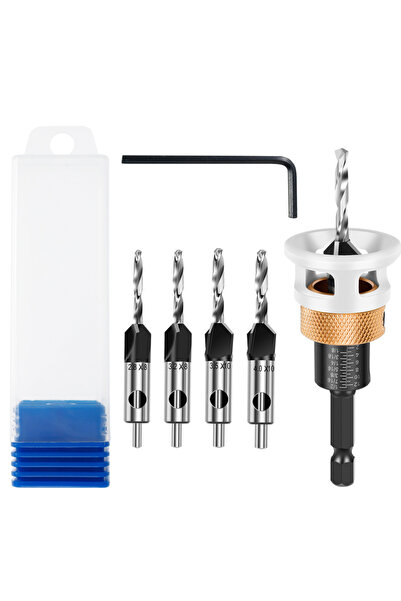 Choice مجموعة واحدة من رؤوس مثقاب غاطسة سداسية الشكل مع محدد عمق قابل للتعديل...