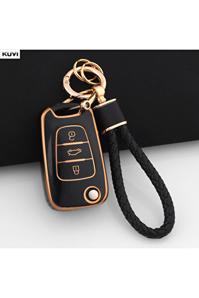 Choice3 Black Set 2 TPU Car Flip Key Case Cover For Hyundai I20 I30 Ix20 Ix35...