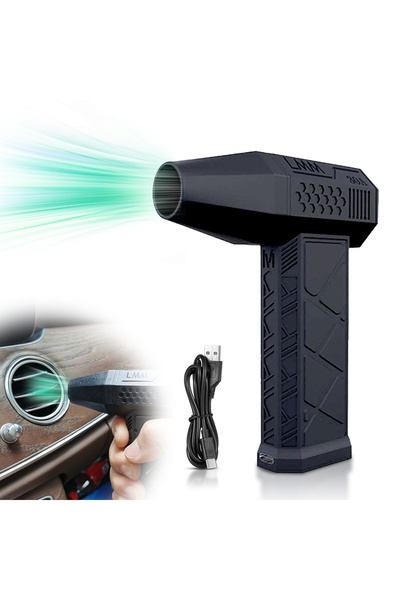 Choice black Electric Air Duster 130000RPM Compressed Air Duster Speed Adjust...