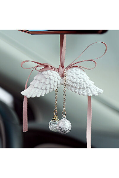 Choice White Angel Wing Car Pendant Angel Wings Automobile Rearview Mirror De...