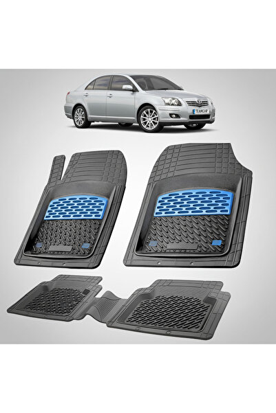 TEAMCAR Πατάκια δαπέδου συμβατά με Toyota Avensis T250 Liftback 2006-2008 | Μπλε