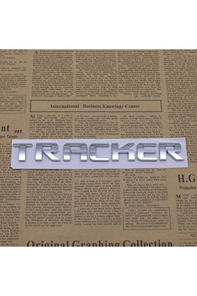 Choice TRACKER Silver Chevrolet TRACKER ABS Car Rear Letter Logo Sticker Rear...