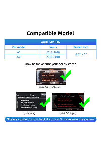 Choice Audi A1 Q3 OEM Screen Upgrade Decoder Box for Audi A1 Q3 2012-2018 MMI...