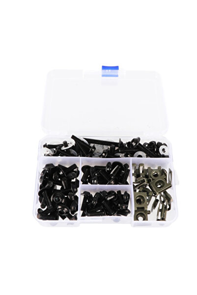 Choice black 177pcs/Box Screws Aluminum Windscreen Screws Colorful Fasteners ...