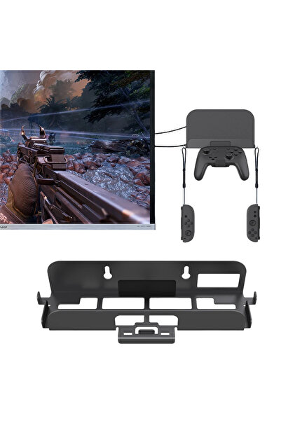 Choice حامل جداري لجهاز الألعاب Switch 2 مع خطاف لوحدة التحكم، حامل جداري معل...