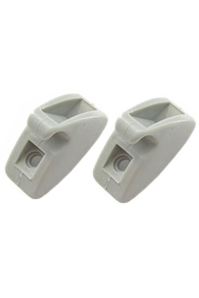 Choice قطعتان من مشابك تثبيت واقي الشمس باللون الأسود والرمادي والبيج، رقم ال...