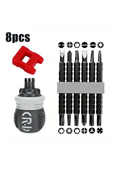 Choice 8pcs Save effort Telesco Adjustment Ratchet Screwdriver Cross Short/Lo...