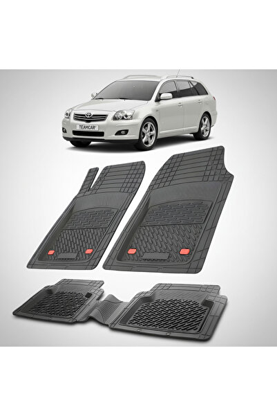 TEAMCAR Πατάκια δαπέδου συμβατά με Toyota Avensis T250 Estate 2006-2008 | Μαύρα