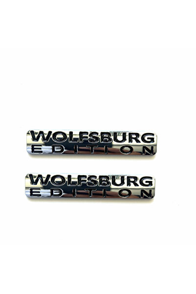 Choice1 2pc WOLFSBURG EDITION metal car logo suitable for body trunk tail sid...
