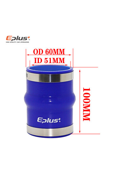 Choice3 ID 51MM Universal Silicone Tubing Hose Hump Straight Connector Car In...