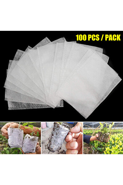 Choice1 8x10cm 100pcs Disposable Plant Nursery Bag Great Water Retention Plan...