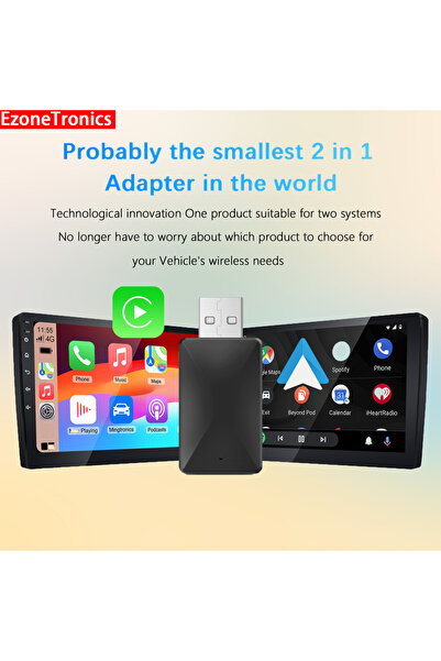 Choice KPL064 Ezonetronics Wireless CarPlay android auto 2in1 adapter for Mer...