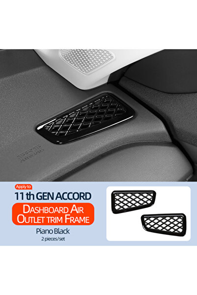 Choice Piano Black For Honda 2022 2023 2024 2025 11th Accord Car Dashboard Si...