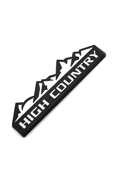 Choice Black White 3D Metal High Country Letter Logo Sticker Fender Side Embl...