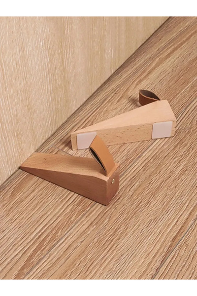 Choice Brown 1pc-Safety Door Stop Stoppers Blk Wedge Doorstops Door Stopper H...