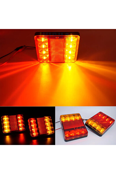 Choice مصباحان خلفيان LED مقاومان للماء ومتينان للسيارات والشاحنات، يعملان بج...