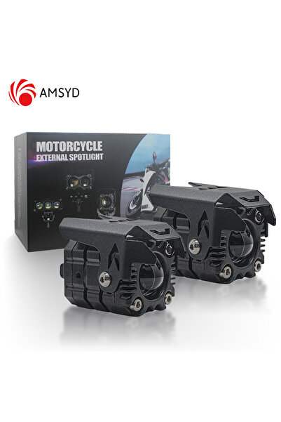 Choice 1set 2pcs Motorcycle Spotlight Headlight LED Lens Hi/Low Beam Driving ...