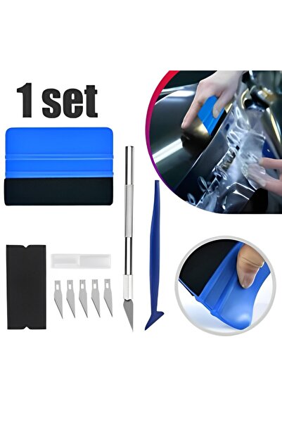 Choice1 Blue Car Wrapping Vinyl Tool Kit Window Film Tint Tools Car Wrap Stic...