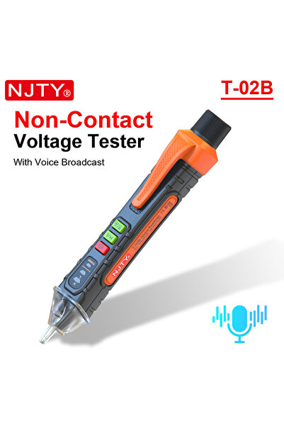Choice1 T-02B voice NJTY T02A T02B Non-Contact Voltage Detector AC 12-1000V L...