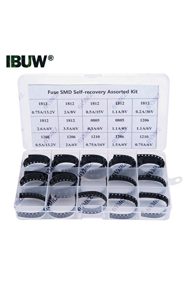 Choice 300 قطعة، 15 قيمة × 20 قطعة، طقم فيوزات SMD قابلة لإعادة الضبط، 1206، ...