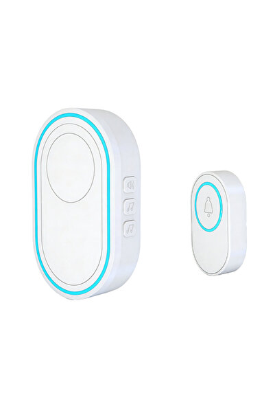 Choice Doorbell Wireless White Doorbell Waterproof Welcome Chime Home Door Be...