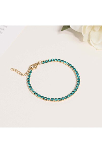 REIGOLD Women's Tennis Bracelet, 316L Stainless Steel, Zirconia, Adjustable 1...