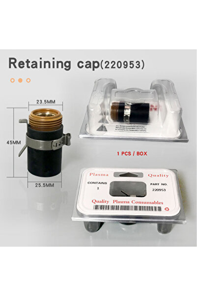 Choice 220953 Plasma Cutting Cumables 45-65-85-105 Retaining Cap 220953 Shiel...