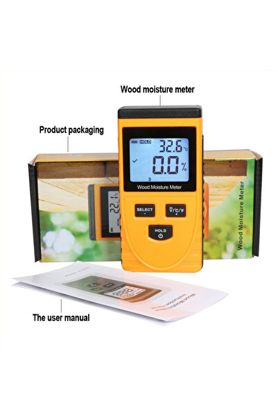 Choice مقياس رطوبة الخشب الاستقرائي GM630-N RZ، جهاز قياس الرطوبة الرقمي، كاش...