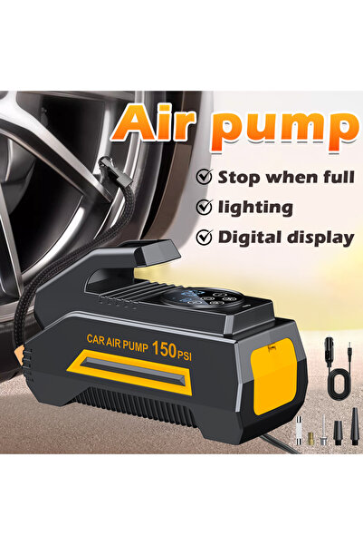 Choice Vehicle mounted pump Car Air Compressor with DC Power Cord, 12V7A Smar...