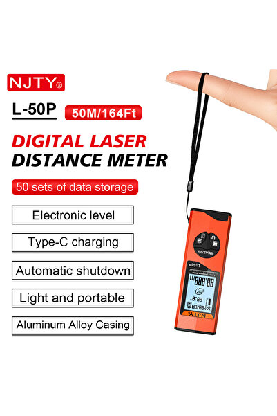 Choice1 50MElectronicBubble NJTY Laser Rangefinder Tape Measure 30m 50m Profe...