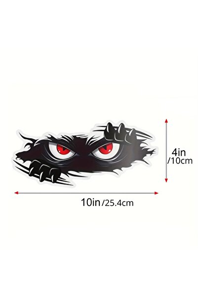 Choice 8 Angry Peek Mter Car Sticker - Durable PVC Bumper Sticker, Fun Mter D...
