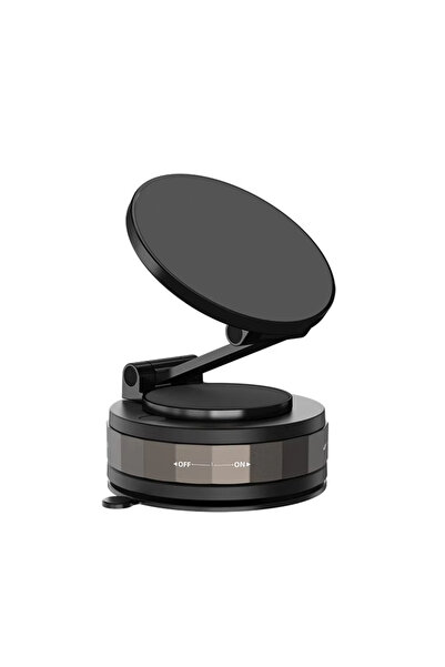 Choice black Magnetic Car Phone Holder Stand 360° Rotation Magnetic Vacuum Ad...