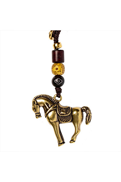 Choice Horse Brass Chinese Zodiac Horse Pendant Car Key Chain Accessory Lucky...