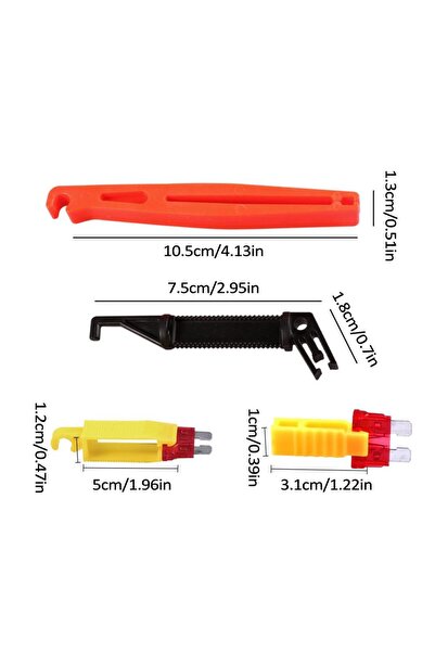 Choice كما هو موضح، مجموعة أدوات سحب الفيوزات للسيارات مكونة من 4 قطع، أداة ا...