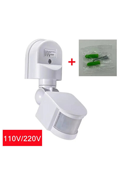 Choice4 ضوء LED أبيض - 110 فولت/220 فولت، مستشعر حركة بالأشعة تحت الحمراء، 85...