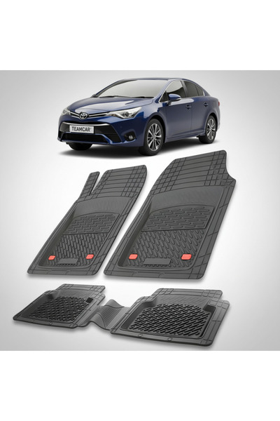 TEAMCAR Πατάκια δαπέδου Toyota Avensis T270 Συμβατά Sedan 2015-2022 | Μαύρα