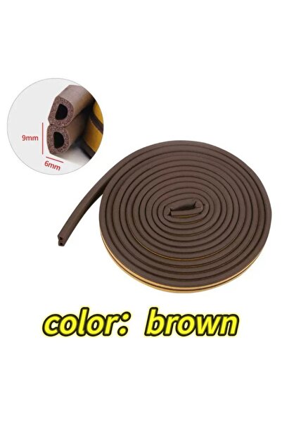 Choice30 1pcs 10m D Shape brown 5m/10m Door Seal Strip Diep Self-adhesive Dra...