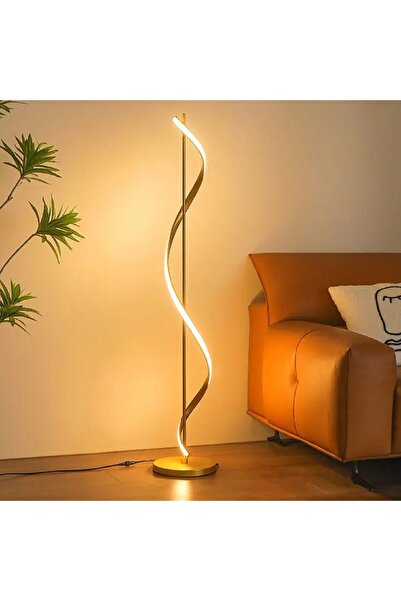 Genel Markalar Şık 120 cm Led Lambader, Gold Renk, 3 Renk Seçeneği, Modern Ta...