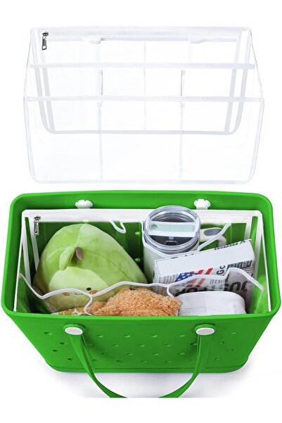 Arabest ملحق حقيبة شاطئ شفافة مزود حقيبة داخلي للقسم، متوافق مع حقيبة كبيرة