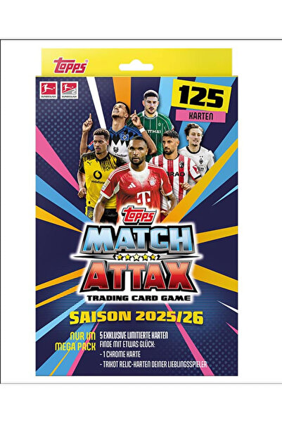 Topps Bundesliga Match Attax Trading Cards 2025/26 Mega Pack