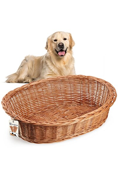 KADAX Dog Cat Bed Wicker Large Ecological 90cm xl