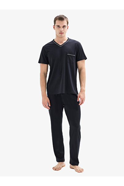 Blackspade Erkek 3lü Pijama Takımı 40871 - Siyah